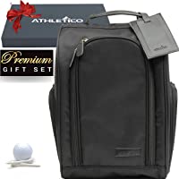Athletico Bolsa para zapatos de golf con etiqueta de equipaje- con cremallera y bolsillos externos- gran regalo de golf…